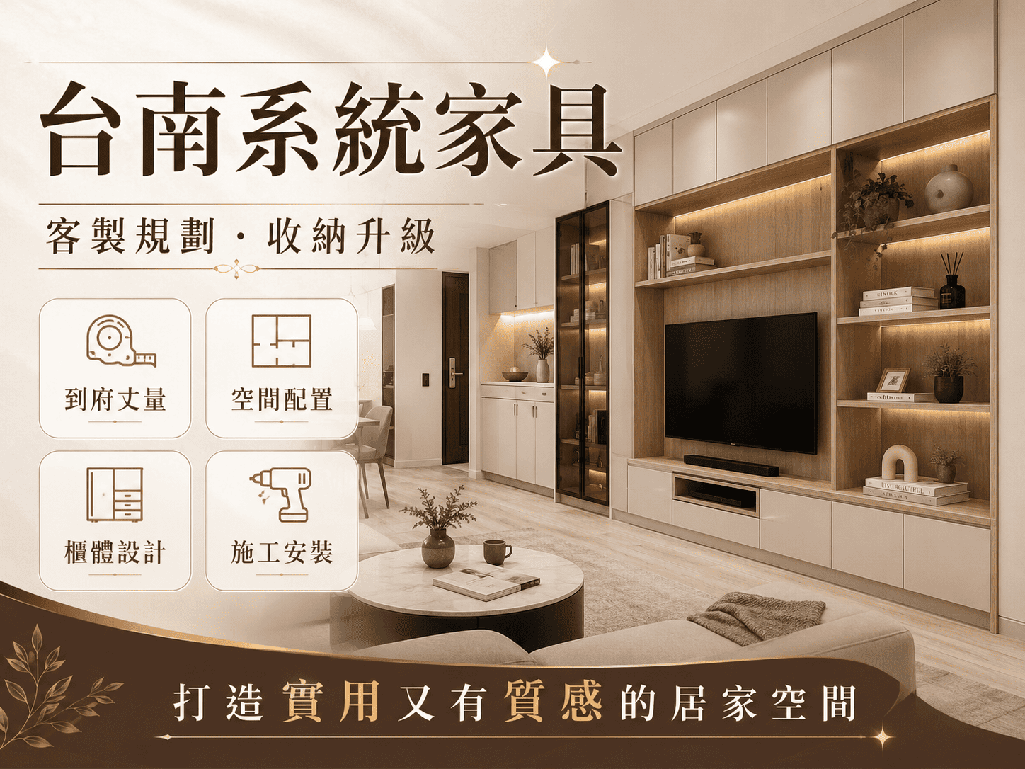 台南系統家具是許多住宅裝修、老屋翻新與小坪數空間規劃中常見的選擇